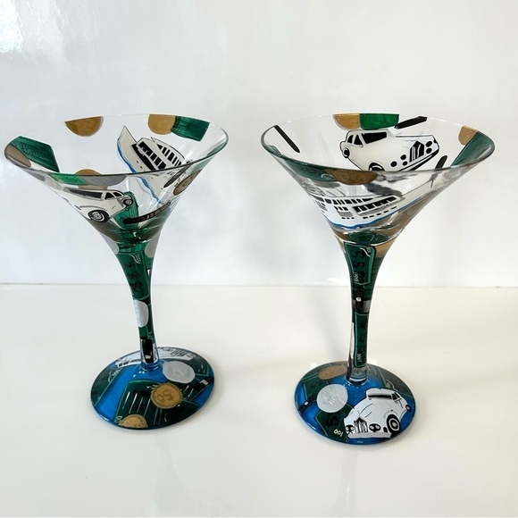 2x Millionaires Martini glass by Lolita made in USA - Picture 4 of 5